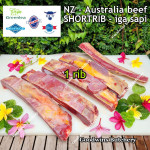 Beef rib SHORTRIB daging iga sapi konro frozen Australia RALPHS short rib portioned 2-3 ribs 1.2-1.6 kg/slab (price/kg)